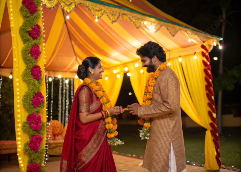 pngtree joyful and festive photo of a traditional indian wedding ceremony with picture image 16256349